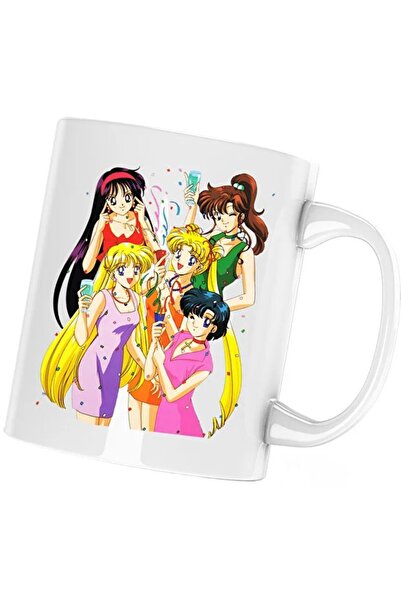 INOVATIX Cana Party Girls Sailor Moon Happy Vibe, λευκό, 330 ml