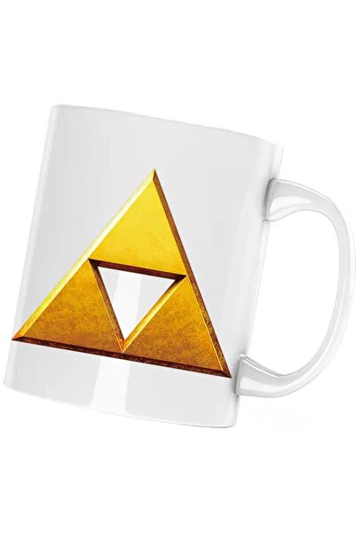 INOVATIX Legend of Zelda Golden Triangle Breath Mug, white, 330 ml