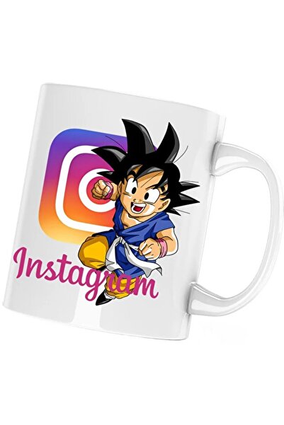 INOVATIX Cana Insta Boy Dragon Ball Z Son Goku Instagram Creator, alba, 330 ml