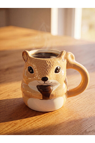 LC Waikiki Ceramic mug with squirrel figure 370 ml