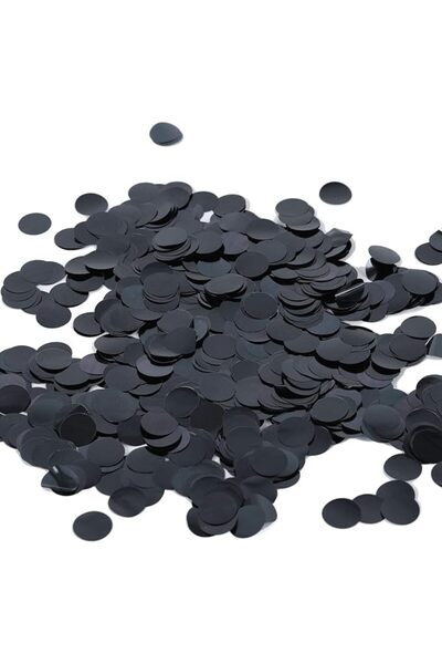 GENERAL باتيفي - قصاصات ورقية معدنية سوداء لامعة 1.8 أونصة - قطر 0.6 بوصة، قص...