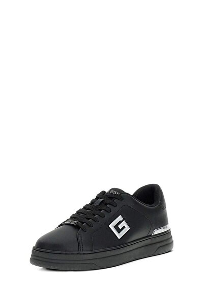Guess Welyar Men's Leather Sneaker Black Fmtwellea12-Black