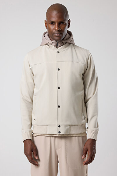 Erkek Fermuarlı Cepli Jacket U05048 Kahve
