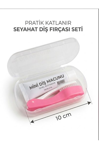 Vulli AĞIZ BAKIM SETİ - KATLANIR DİŞ FIRÇASI VE MACUN BİRLİKTE - MİNİ KUTULU SET