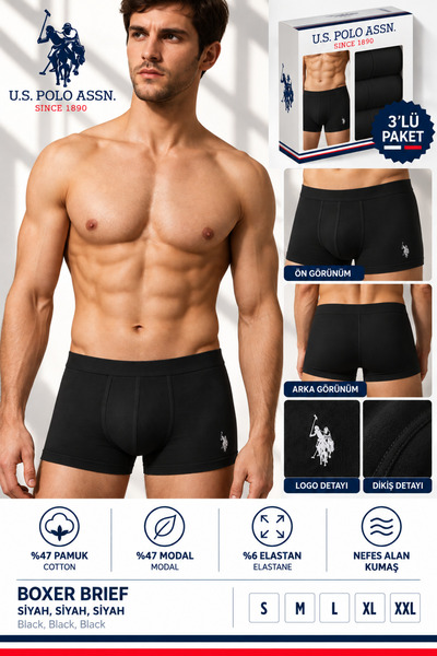 U.S. Polo Assn. Men'S, Licensed, Uspa, 47% Modal, 47% Cotton, 6% Elastane, Bo...