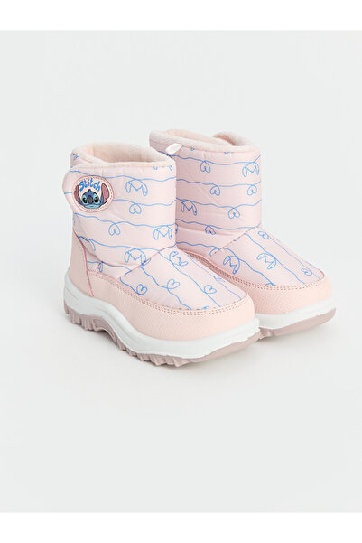 LC Waikiki Γυναικείες Μπότες με Κλείσιμο Velcro Lilo & Stitch με Άδεια Χρήσης