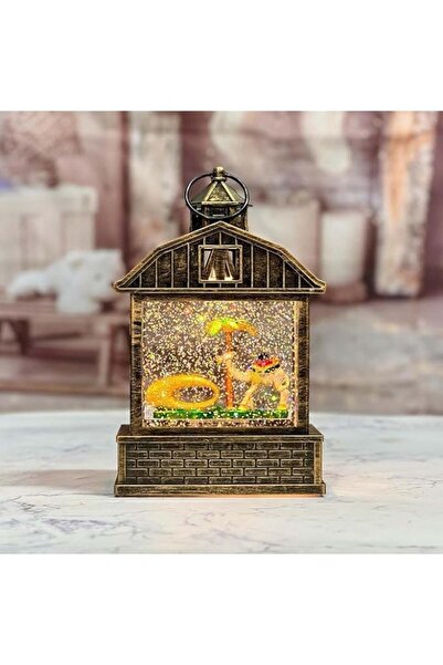 Generic DYD Dubai Water Globe Lantern – Featuring Camel, Palm Tree & Museum o...