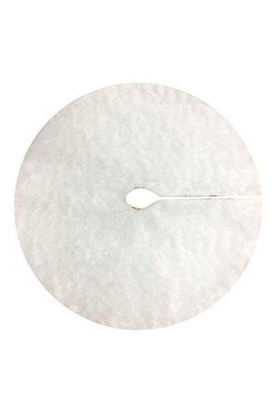 Generic Plush Tree Skirt White 78cm