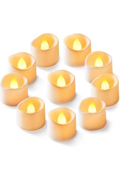 Generic 12 Pack Flameless LED Votive Candles, Battery Operated Flickering Can...