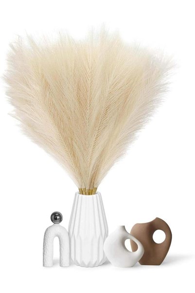 Generic LATIFA 5 PCS artificial Flowers Grass Artificial Pampas Grass, 31.5''...
