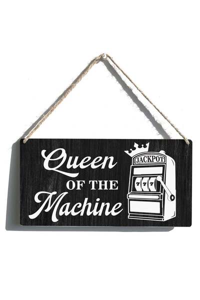 Generic ARS Casino Jackpot Slots Sign Gift Farmhouse Queen of the Machine Woo...