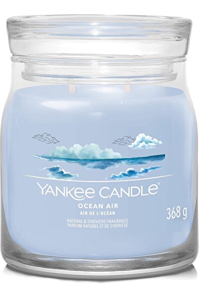 Generic Ocean Air Jar Candle 368grams - 2 wick Scented candle 13oz | 45 hrs b...