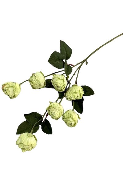 Generic 7 Blossoms Lifelike Artificial Roses for Your Home Decor Green