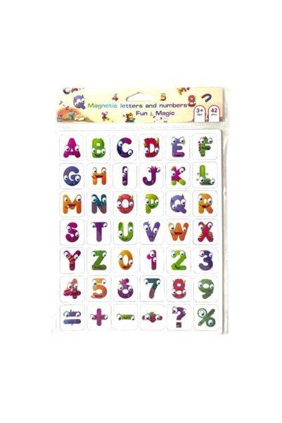 Generic 28-Piece Magnetic English Letters Set – Small Educational Alphabet Ma...