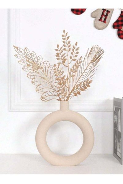 Generic 3pcs Artificial Leaf, Gold Plastic Small Faux Leaf For Home Decor