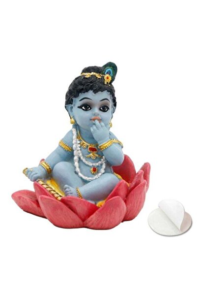 Generic alikiki Baby Krishna for Car - 2.3”H Hindu God Makhan Chor Krishna Id...