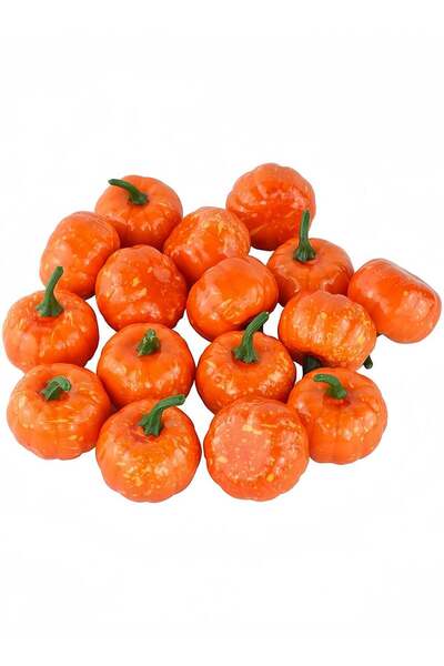 Generic 16Pcs Artificial Lifelike Simulation Mini Pumpkins Fake Fruit for Fes...