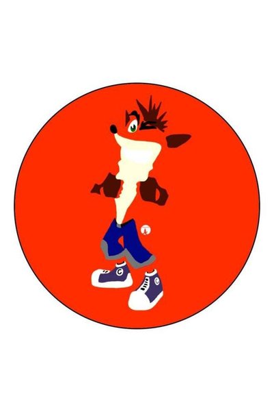 Generic Cartoon Printed Fridge Magnet Red/Beige/Blue 5.5cm