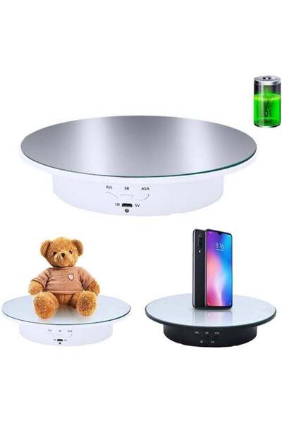 Generic Motorized Rotating Display Stand, 7.87inch /17.6lbs Load, 360 Degree ...