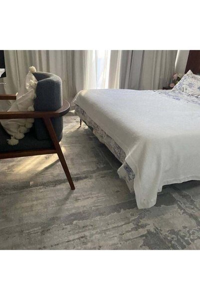Generic Handpicked Furniture Abstract Grey Rug, Ultra Soft Area Carpets For B...