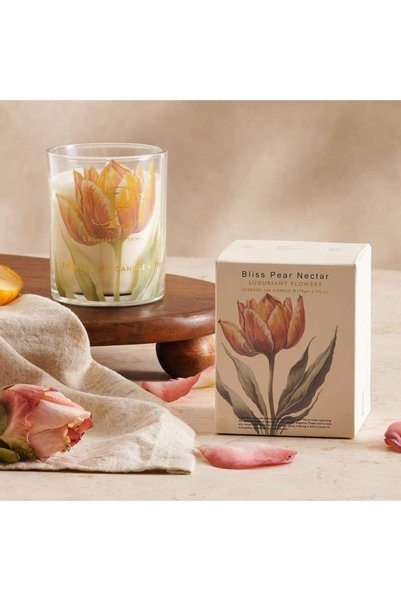 Generic Bliss Pear Nectar Scented Jar Candle 198gm - Yellow - 35Hrs - 111SGO9...