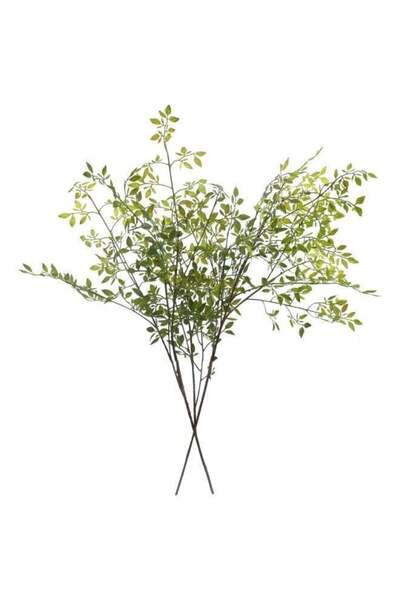 Generic Artificial Plants,2PCS 43.3" Green Nandina Faux Branches for Vase,Art...
