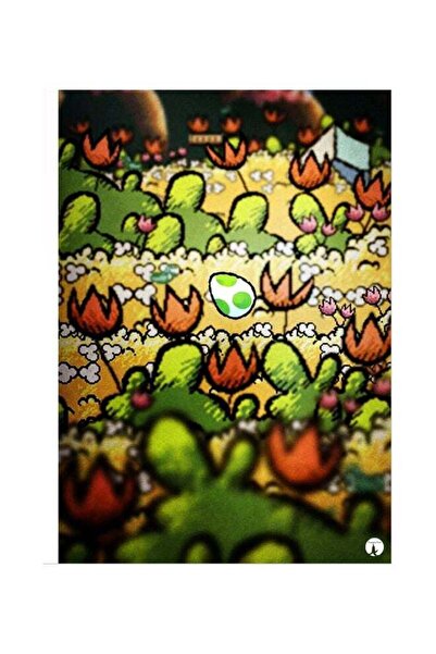 Generic Bush Themed Metallic Plate Green/Yellow/Brown