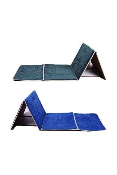 Generic Set of 2pc Foldable Prayer Mat with Back Support Thick Padded for Ext...