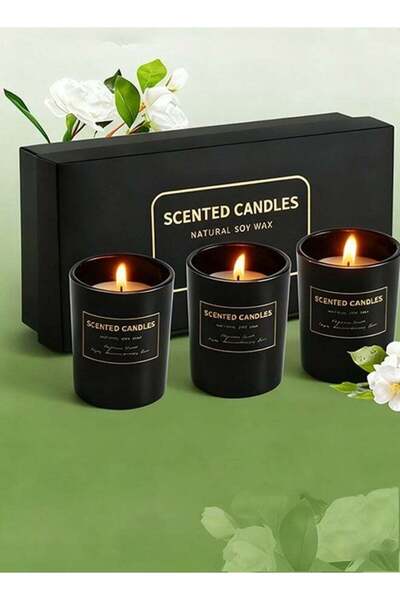 Generic 3-Pack Scented Candles, Three Different Scented Candles, Floral Scent...