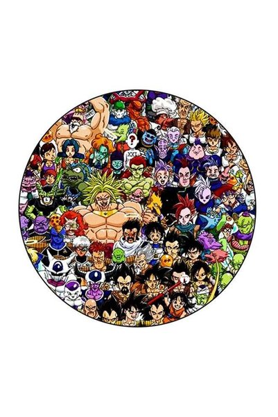 Generic Dragon ball Z Printed Fridge Magnet Multicolour 5.5 x 5.5cm