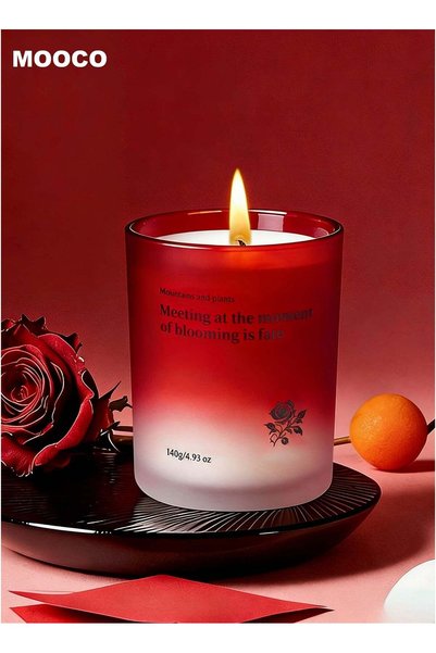 Generic Luxury Rose Aromatherapy Candle,Natural Soybean Wax,Rich Aroma Of Ebo...