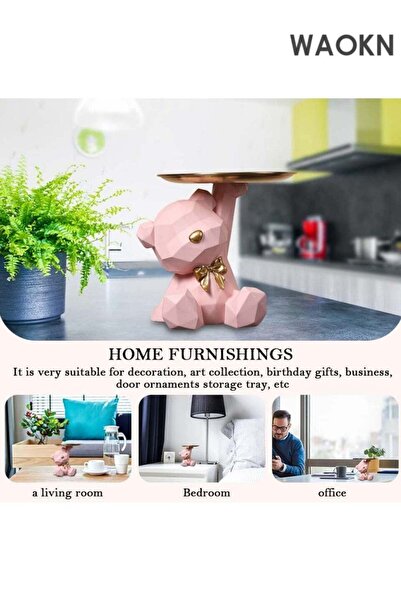 Generic Storage Tray Statue Key Holder Figurine, Candy Jewelry Earrings Lipst...