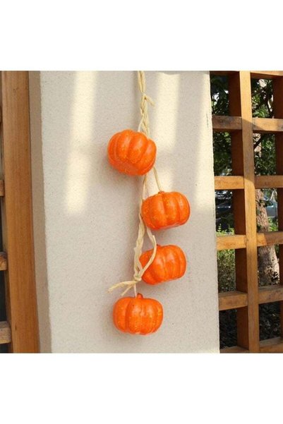 Generic Artificial Foam Pumpkin Hanging String Decoration, Fall Thanksgiving ...