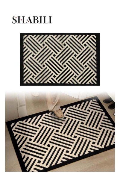 Generic 50 x 80 cm Entryway Rug Doormat, Polypropylene Fiber Low-Profile Floo...