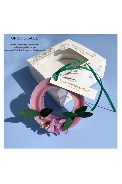 Generic Orchid Sage Home Scented Candle For Wardrobe