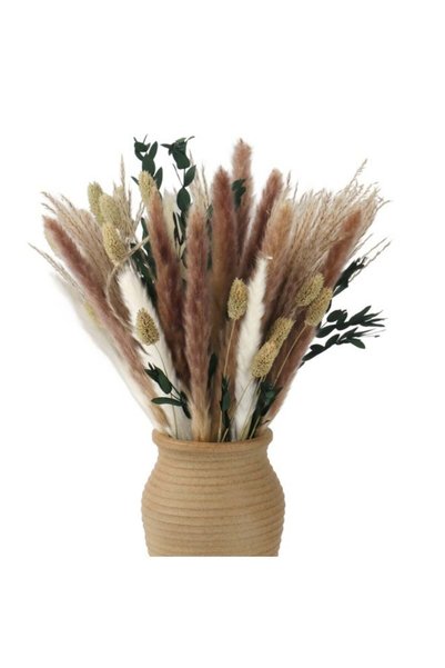 Generic Dried Flower Boho Bouquet – Exquisite Pampas Grass Bunny Tail and Euc...