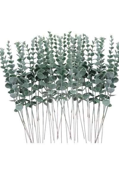 Generic 15 Pcs set Artificial Plant Artificial Leaf Branch For Ramadan Home D...