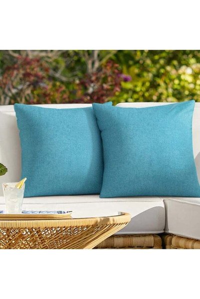 Generic Pack of 2 Outdoor Pillows,Waterproof Throw Pillow Covers for Patio Fu...