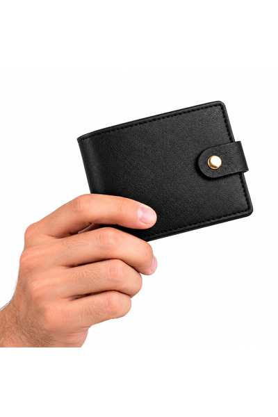 Nevara Men's Small Compact Wallet, Short Bifold Card Holder, Lightweight ID H...