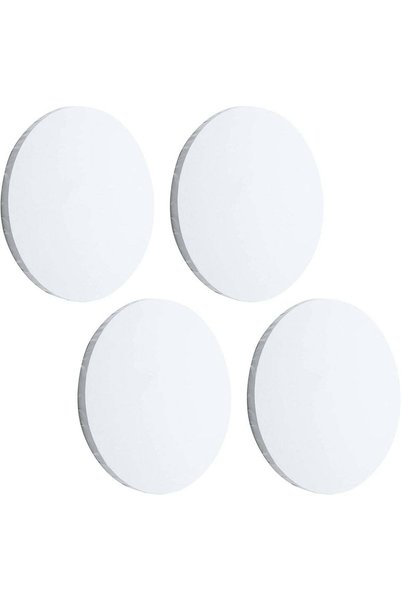 Generic Daily Needs Round Canvas Boards for Painting - 4 Pack