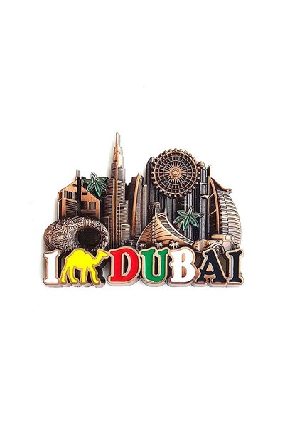Generic Metal Dubai Souvenir Magnet – Iconic Landmarks | Gift Item, Keepsake,...