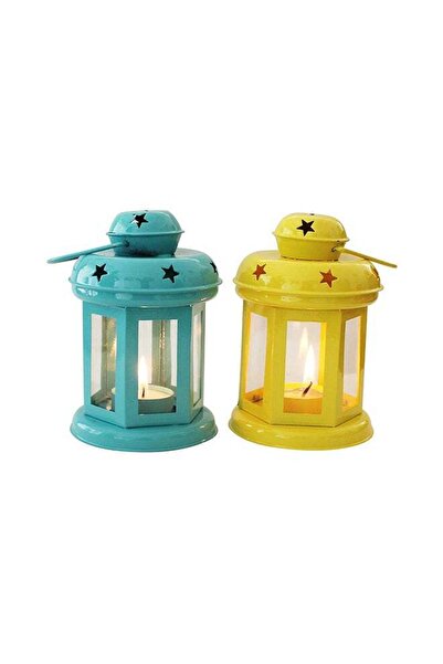 Generic Ramadan 2-Piece Lantern TeaLight Candle Holder With Tea Light Candle ...