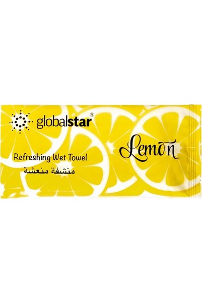 Globalstar Refreshing Lemon Wet Towels- 25Pcs