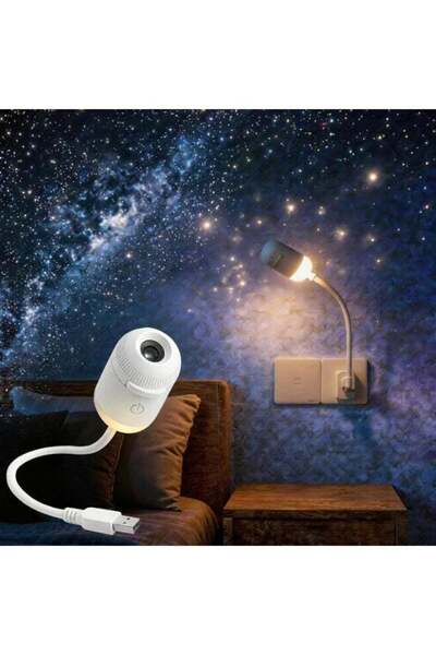 Generic 2-in-1 Galaxy Projector & Night Light with 12 HD Discs | 360° Adjusta...