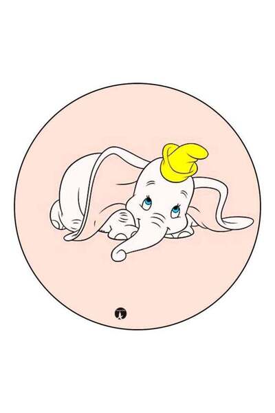 Generic Cartoon Printed Fridge Magnet Beige/Yellow/Blue 5.5cm