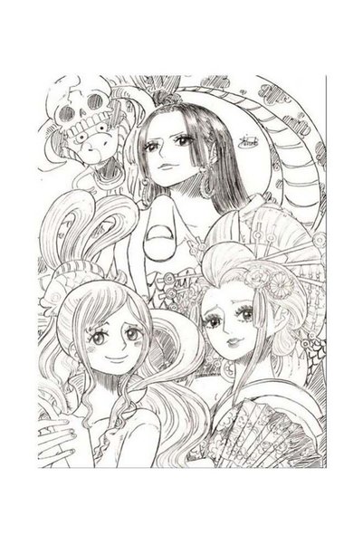 Generic Anime Art Drawing Themed Metallic Plate White/Black 20x15cm
