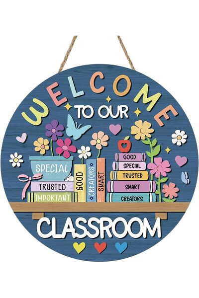 Generic ARS Welcome Sign for Classroom Decorations Welcome to Our Classroom D...