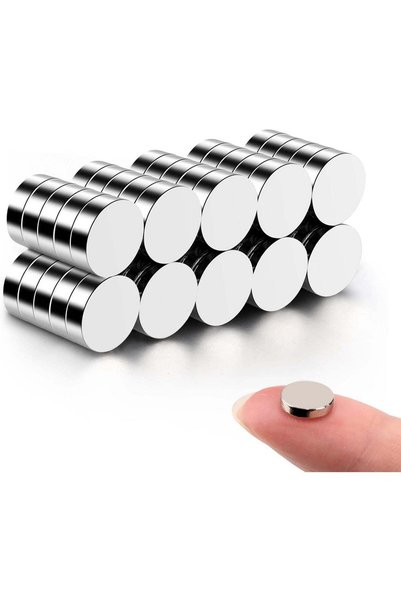 Generic 50Pcs Tiny Fridge Magnets, 8x2 mm Small Round Refrigerator Magnets, M...