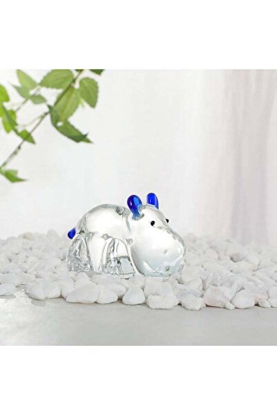 Generic Crystal Hippo Figurine Collectible Gift for Mom from Daughter Art Gla...