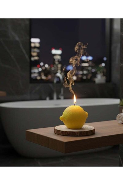Generic Simulation Lemon-Shaped Scented Candle – Aromatherapy, Home & Holiday...